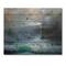Designart - Lighthouse Shining Light During Stormy Night II - Nautical & Coastal Print on Natural Pine Wood